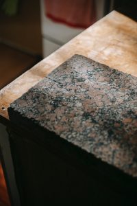 Granite chopping board made from a stone offcut
